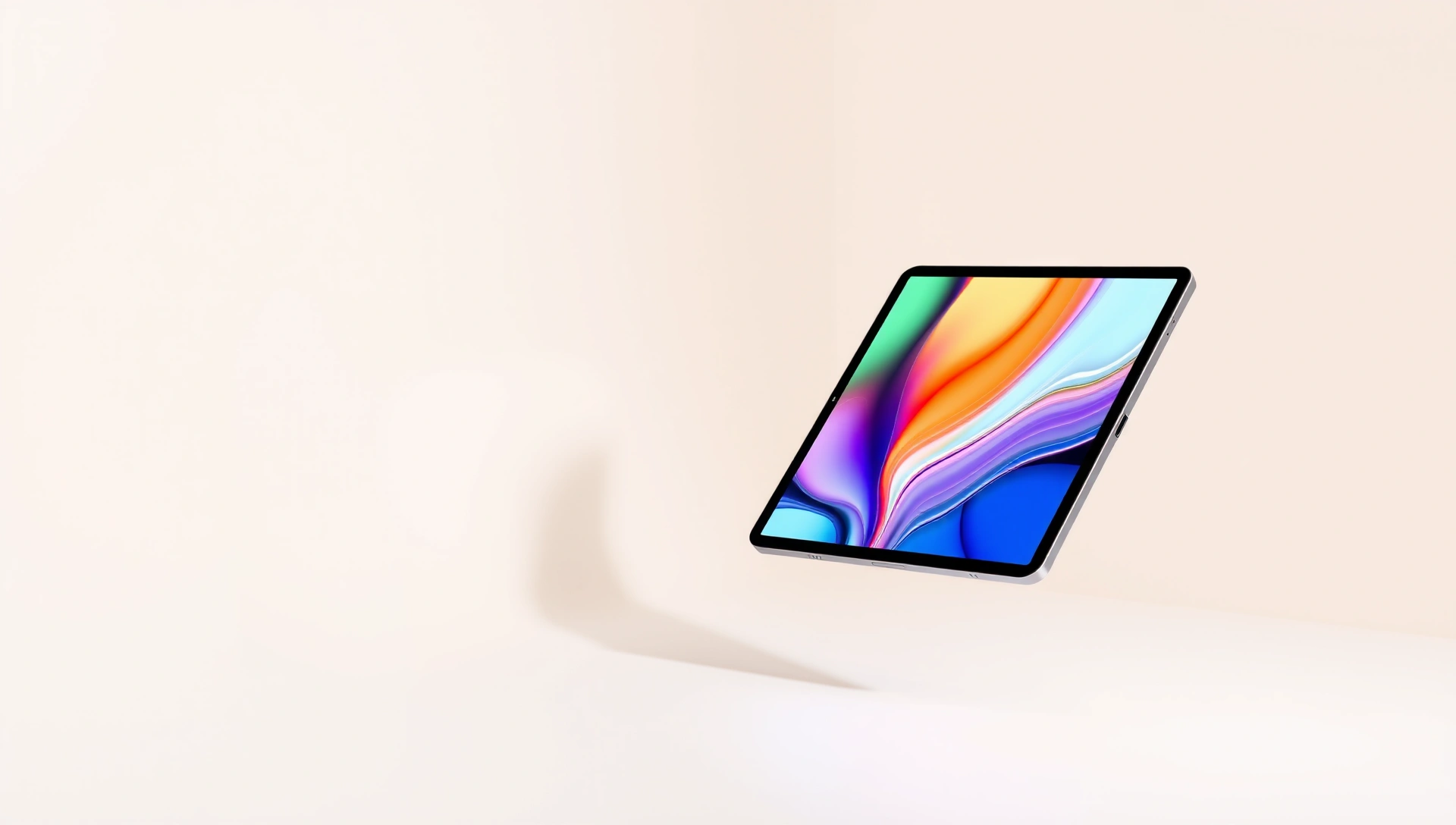 iPad Air showcasing its thin design and vibrant display